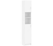 vidaXL Armario de Lavadora Cuarto de Baño Alto Estante para Lavadero Estantería Mueble Almacenamiento Almacenaje Toallas Madera Ingeniería Negro