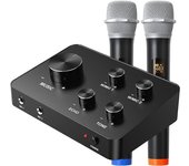 Professional Wireless UHF Microphone Karaoke Mixer System Supports Smart TV Sound Bar Amplifier Speaker home theatre wireless system