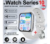 2025 New Watch 10 Smart Watch Men's Sports NFC Always Display Body Temperature Fitness Series For iOS Original 500+Customized Wallpaper, Fashion Gift Bluetooth Call Smart Watch