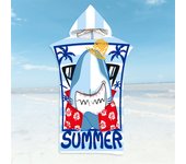 Cambio de Bata de baño Changing Towel, Toalla de Poncho de Surf con Capucha Toalla de baño con Capucha para Adultos Toallas Deportivas con Capucha estampadaTalla única-  75cm x 110cm