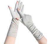 Anti-UV Women Sunscreen Gloves Lengthen Breathable Sun Protection Riding Gloves Touch Screen Thin Summer Driving Mittens Girl