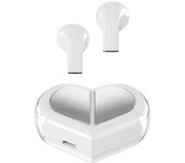 K520 Wireless Earbuds Stereo Earphones With Rotatable Love Heart Shaped Charging Case Low Latency Headphones For Phone Tablet