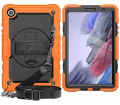 For Samsung Galaxy Tab A7 Lite 8.7 inch 2021 with Screen Protector & Shoulder Strap Hand Strap Stand Case