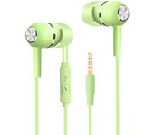 3.5mm Wired Headphones In Ear Headset Wired Earphones with Microphone Bass HiFi Stereo Earbuds Sports Music Gaming For Phones PC