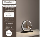 Espejo de Maquillaje LED Geométrico Semi-Circular Luz de Tres Colores Intelligente