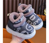 Kids Panda Winter Velvet Warm Boots Baby Toddler Leather Snow Boots Childrens Girls Waterproof Shoes Boys Outdoor Boots