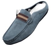 Mocasines de los hombres ligeros de soja zapatos de los hombres zapatos de verano un golpe en el pie calzado transpirable casual semi-dedo del pie zapatillas de hombre