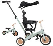 Triciclo Evolutivo de Bebé 5 en 1 GYRO + - Bicicleta Niños Desde 1 Año hasta 5 años - De Triciclo a Bicicleta con o sin Pedales – Adaptable y transformable (Gyro +, Verde)