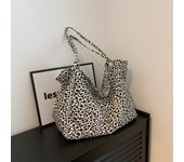 Leopard Pattern Canvas Tote Bag for Women, Gifts for Her, Large Capacity Everyday Shoulder Bag for Daily, Back To School High-quality Daily Commuting Handbags, Work Tote Bag, Beach Bag, Handbag, Birthday Gifts Wife Up Work Bag, Women Handbags