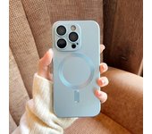 For Magsafe Magnetic Case for iPhone 15 14 13 12 11 Pro Max Plus Matte Hard Wireless Charging Cover Glass Lens Shockproof Cover