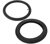 Neumático para Moto de Campo 16x2.4 Caucho Antideslizante Reemplazo de Neumático Interior y Exterior para Bicicleta Infantil