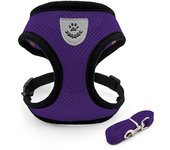 Tank top style dog leash pet chest harness small dog medium-sized dog cat breathable walking leash L