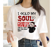 Good Omens t-shirts women funny Japanese top girl streetwear harajuku graphic clothing