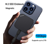 Minisopuru-carcasa magnética NVMe para iPhone 15 Pro Max, carcasa de SSD M.2 2230, 10gbps, USBC M.2, compatible con hasta 2TB