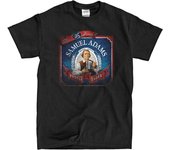 Samuel Adams Label-Black Cotton T-Shirts For Men Women