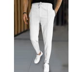 Mens Stylish Waffle Pants - Casual Sports, Slim Fit with Adjustable Drawstring, Secure Pockets for All Seasons - Perfect Outdoor