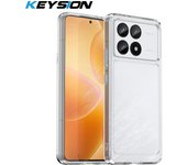 KEYSION Transparent Shockproof Case for Xiaomi POCO F6 Pro Soft TPU Silicone Clear Phone Back Cover for Xiaomi POCO F6 Pro