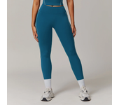 Color Clashing High Waisted Cloud Feeling Yoga Pants Women Running Quick Dry Fitness Pants Leisure Outer Wear Skinny Sweatpants