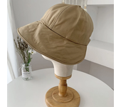 Sombrero de cubo de algodón suave para mujer, gorra ajustable de Color sólido para exteriores, playa, sol, plegable, Panamá, cola de caballo, primavera y verano, nuevo