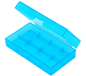 Case For 18650 Battery PVC Hard Plastic Battery Storage 18650 16340 Battery Case Holder Box Hold 2pcs 18650/4pcs 16340 Batteries