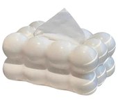 Fashion Black/White Bubble Shape Tissue Box Built-in Spring Plastic Paper Towel Dispenser Handkerchief Box Napkin Box Bathroom