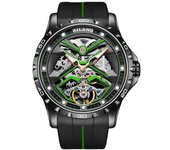 AILANG-reloj con correa de silicona para hombre, accesorio masculino de pulsera resistente al agua con mecanismo automático de