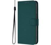 Solid Color Wallet Case for iPhone 11 Pro Max 13 12 Mini X 10 XS Shockproof Kickstand Card Holder Strap Phone Cover Wrist Strap
