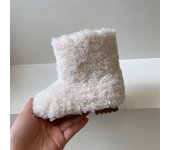 Botas de nieve para niños Zapatos de algodón para bebés de invierno Botas cortas Botas peludas para niñas