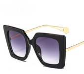 Nuevas gafas de sol de moda, gafas de sol cuadradas grandes para mujeres hermosas europeas, gafas planas de moda al por mayor