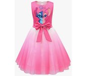 Disfraz de Lilo Stitch para niñas, vestido plisado de dibujos animados, falda de princesa, regalos de fiesta