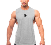 Mens Gym Clothing Workout Tank Tops Fitness Bodybuilding Low Cut Armholes Vest Muscle Singlets Activewear Tanktop