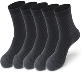 Pack 5 pares calcetines de vestir de fibra de bambú para hombre eur38-48