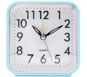 Analog Display Square Alarm Clock Analogue Quiet Daily Electronic Clock Small Silent Night Light Office Bedroom