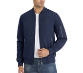 MAGCOMSEN Men's Lightweight Bomber Jacket Windproof Coats with Zipper Pockets