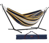 UHSDO8-20 - Hamaca con soporte incluido, multicolor, 250 cm, doble, diseño Tropical