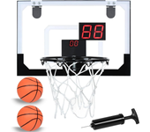 UISEBRT Mini Base de Baloncesto de Interior para Niños,canasta de baloncesto para habitación, con Marcador Automático y Bomba