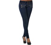 2025 New Fashionable Mid Waist Skinny Small Leg Jeans Zipper Women's Tight Wrinkle Pencil Pants