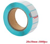 1000pcs/Roll Cards Supermarket Price Blank Tag Thermal Sticker Waterproof Adhesive Paper Package Label