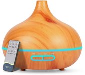 Difusor de Aceite Esencial Humidificador: 500ML Humidificador Aromaterapia Ultrasónico Difusor de Aromas Perfumado Lámpara LED