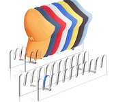 Acrylic Baseball Cap Display Rack 10 Caps Save Space Hat Stand for Baseball Caps Multifunction Smooth and Rounded Edges