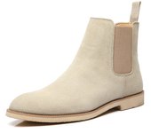 Chelsea botas de cuero genuino otoño e invierno botas de los hombres británicos