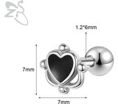 ZS 1 PC Punk Gothic Skull Stud Earring For Men Women Spider Snake Earrings Ear Studs Cartilage Helix Lobe Piercing Jewelry 16G
