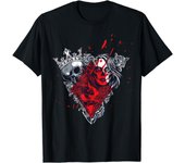 Skull King and Goth Catrina Queen of Diamonds Couple T-Shirt