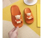 Niños zapatillas oso verano casa antideslizante lindo niños y niñas pequeñas zapatillas de bebé