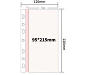A5 7 Ring Binder Refill Sleeves Clear 1 2 3 4 Pockets Double Sided 4x6 10x15 Photocard Postcard Sleeve PVC Free Photo Album Page