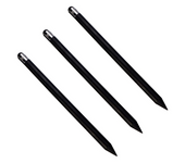 3X Capacitive Pencil Pen Stylus Press Screen Stick for iPhone iPad Tablet Phone PC - Black