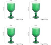 Of 4 Wine Glasses Set Anniversary, Red Or  Drinking Glassware For Beer,Juice,tail,Whiskey,Water Christmas Gift