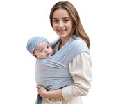 Baby carrier wrap for newborns, Hands-free baby carrier, Ergonomic baby carrier wrap - Lightweight baby pouch for children