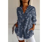Camisas hawaianas con estampado 3d para mujer, camisas de gran tamaño, con solapa, a la moda, para fiesta en la playa, Verano