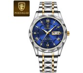 Premium luxury  Top Brand Man Wristwatch Waterproof Luminous Date Week Men Watches Stainless Steel Quartz Men's Watch Male reloj